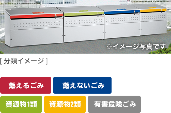 SBA」選べる5カラー5タイプのゴミBOX｜マツモト物置 WEBSITE